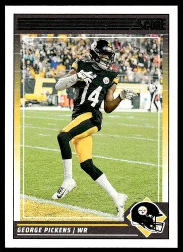 Original gloss George Pickens football card 2024 Score NM Near Mint Steelers ID 75902
