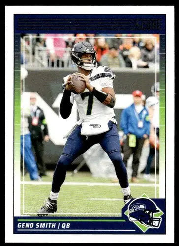 Original gloss Geno Smith football card in mint Seahawks condition from 2024 Score series