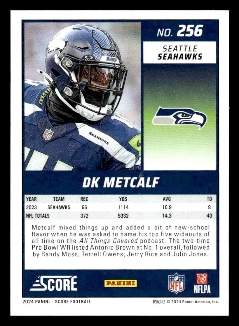 2024 Score #256 DK Metcalf - Football Card Single
