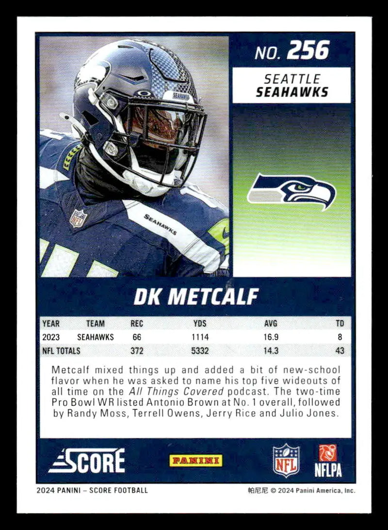 2024 Score #256 DK Metcalf - Football Card Single