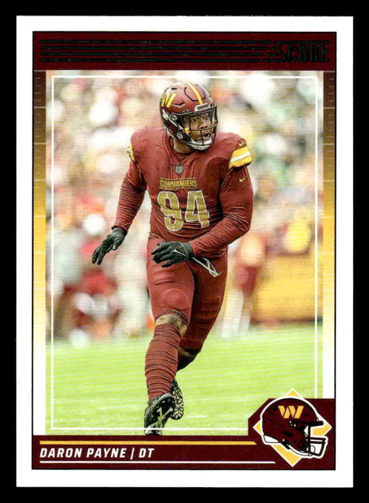 2024 Score #281 Daron Payne - Football Card Single