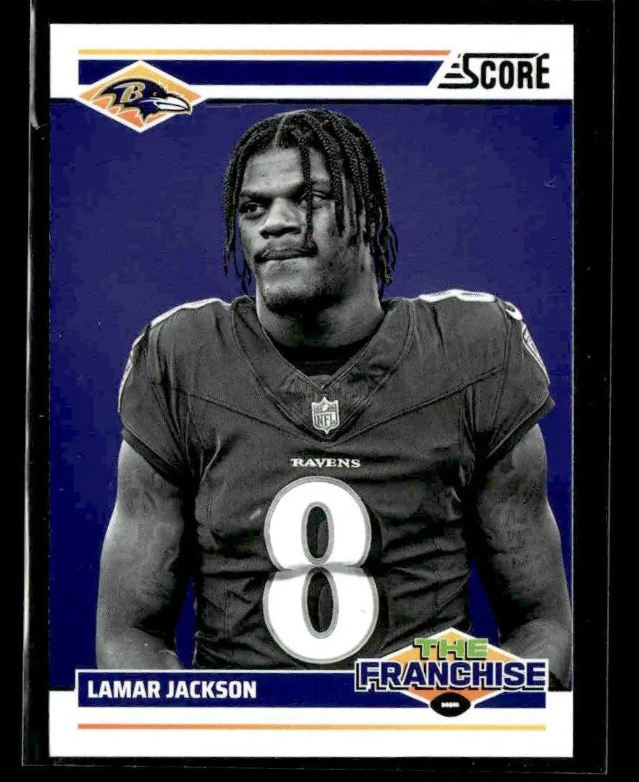 2024 Score #3 Lamar Jackson The Franchise - Football Card Single