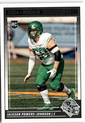 2024 Score #321 Jackson Powers-Johnson - Football Card Single