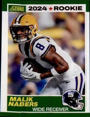 2024 Score 35th Anniversary Rookies #5 Malik Nabers - Football Card Single