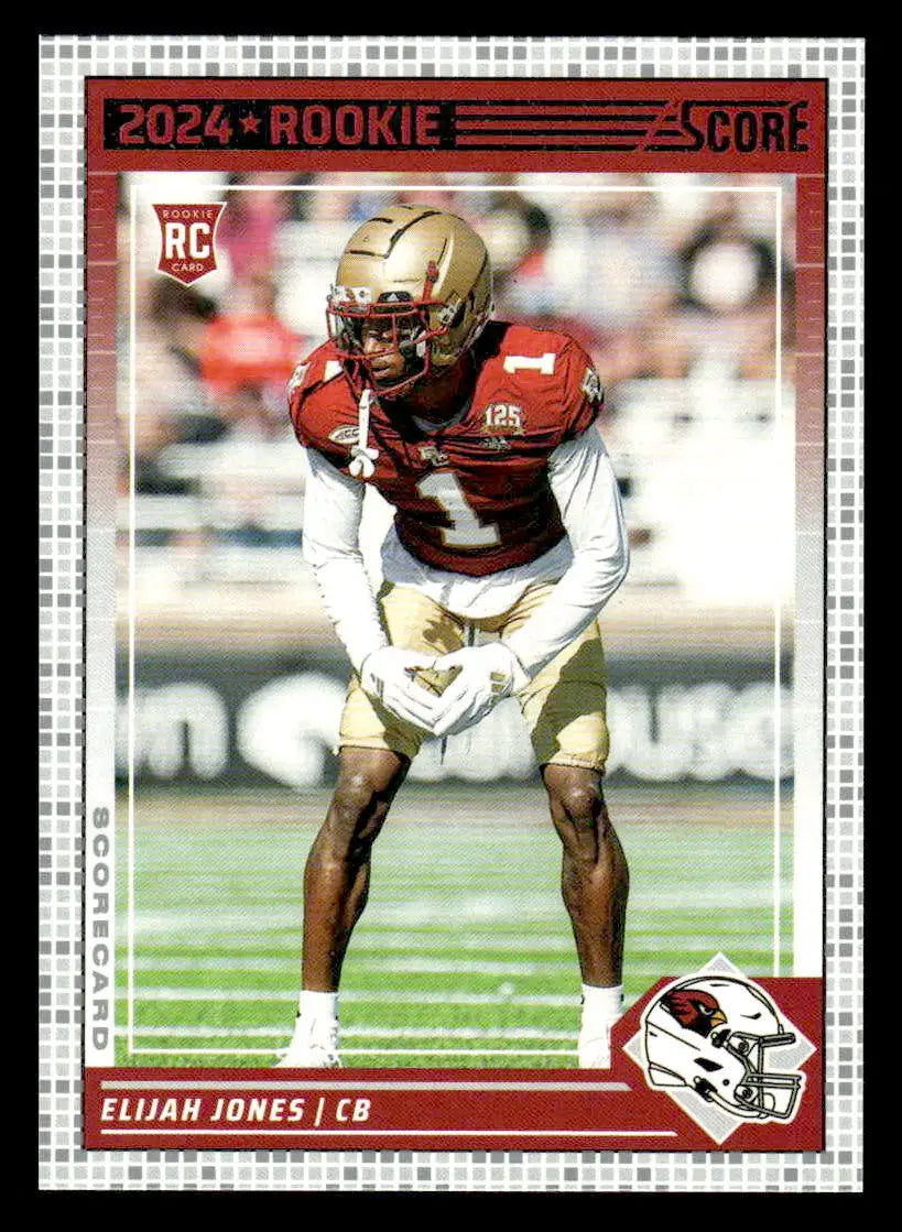 2024 Score #377 Elijah Jones Scorecard - Football Card Single