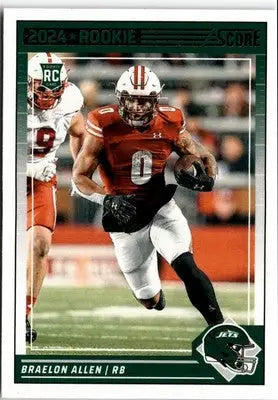 2024 Score #390 Braelon Allen - Football Card Single