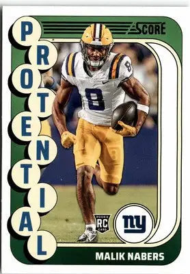 2024 Score #4 Malik Nabers Protential - Football Card Single
