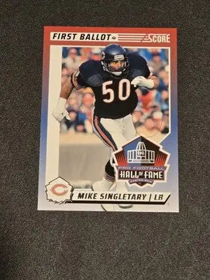 2024 Score #4 Mike Singletary First Ballot - Football Card Single