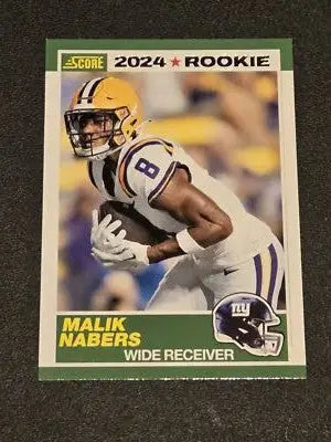 2024 Score #5 Malik Nabers 35th Anniversary Rookies - Football Card Single