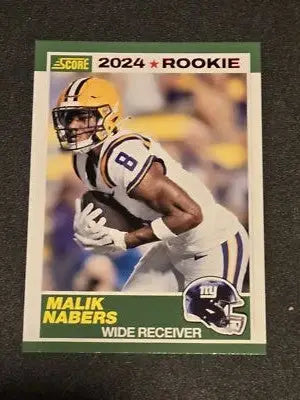 2024 Score #5 Malik Nabers 35th Anniversary Rookies Red - Football Card Single