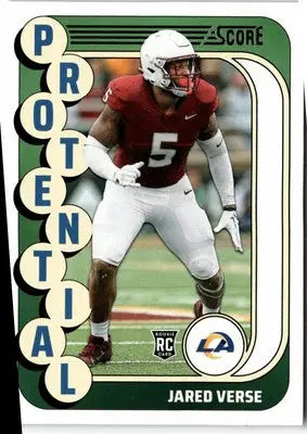 2024 Score #7 Jared Verse Protential - Football Card Single