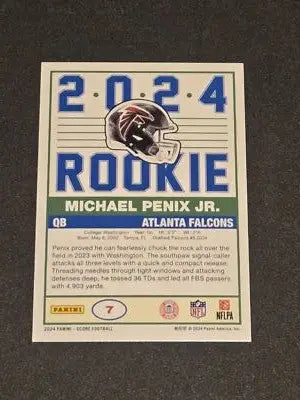 2024 Score #7 Michael Penix Jr. 35th Anniversary Rookies - Football Card Single