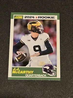2024 Score #8 J.J. McCarthy 35th Anniversary Rookies - Football Card Single