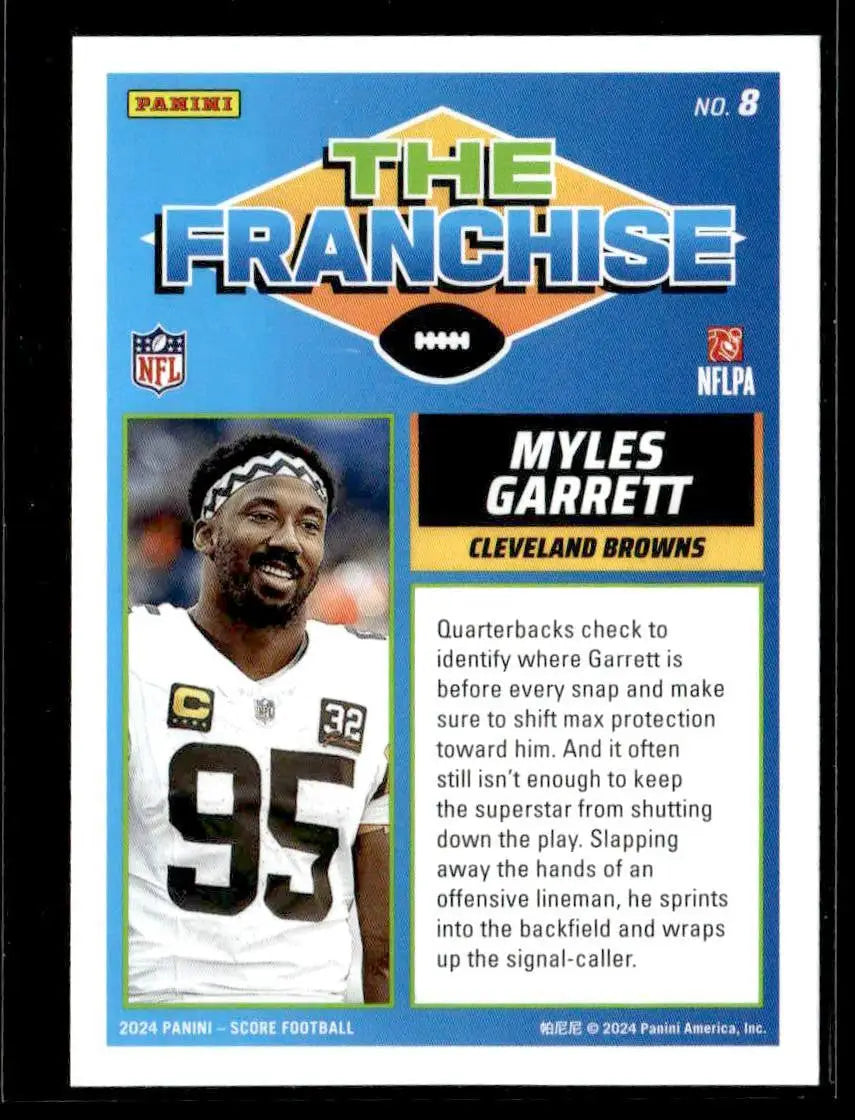 2024 Score #8 Myles Garrett The Franchise - Football Card Single