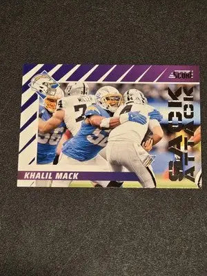 2024 Score #9 Khalil Mack Sack Attack - Football Card Single