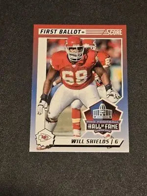 2024 Score #9 Will Shields First Ballot - Football Card Single