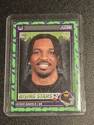 2024 Score-A-Treat #26 Jayden Daniels A-Treat - Rising Stars Green Bats - Football Card Single