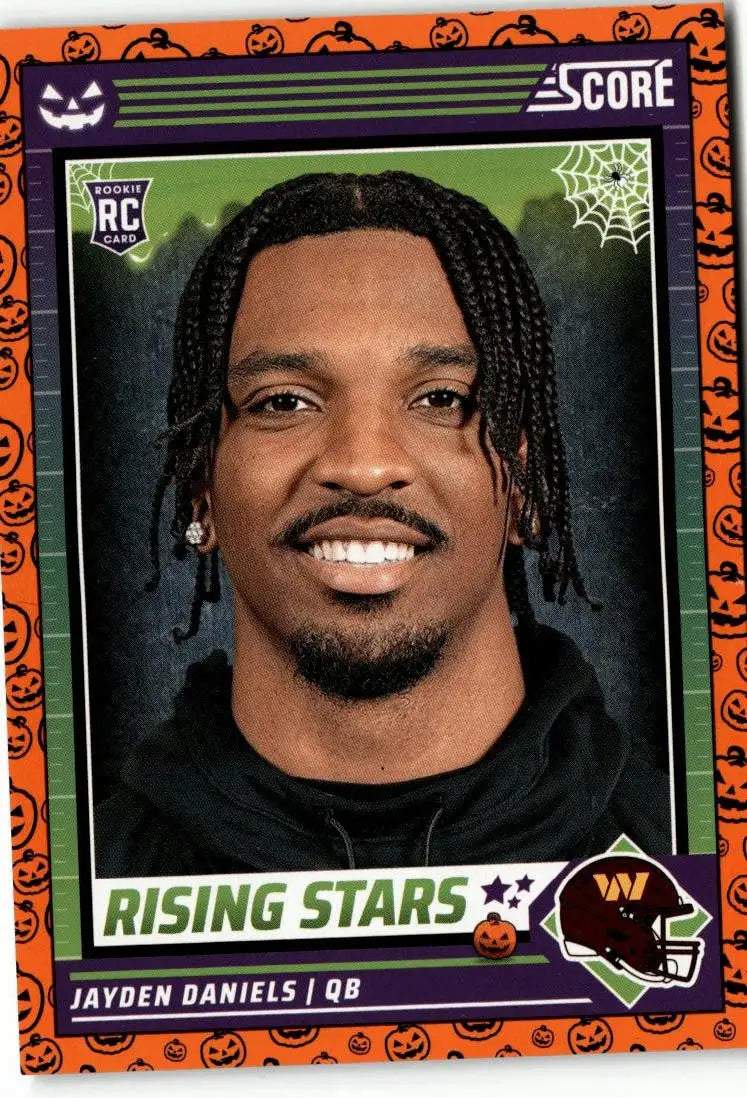 2024 Score-A-Treat #26 Jayden Daniels A-Treat - Rising Stars Orange Pumpkin - Football Card Single