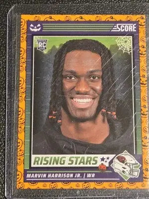 2024 Score-A-Treat #38 Marvin Harrison Jr. A-Treat - Rising Stars Orange Pumpkin - Football Card Single