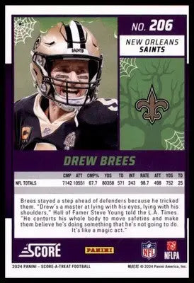 2024 Score-A-Treat Base Drew Brees New Orleans Saints 206 - Football Card Single