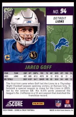 2024 Score-A-Treat Base Jared Goff Detroit Lions 94 - Football Card Single