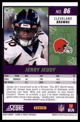 2024 Score-A-Treat Base Jerry Jeudy Cleveland Browns 86 - Football Card Single