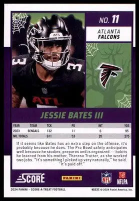 2024 Score-A-Treat Base Jessie Bates III Atlanta Falcons 11 - Football Card Single