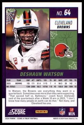 2024 Score-A-Treat - Green Bats Base DeShaun Watson Cleveland Browns 64