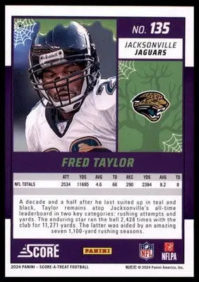 2024 Score-A-Treat - Green Bats Base Fred Taylor Jacksonville Jaguars 135 - Football Card Single