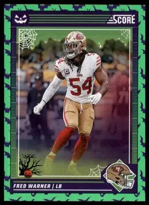 2024 Score-A-Treat - Green Bats Base Fred Warner San Francisco 49ers 249 - Football Card Single
