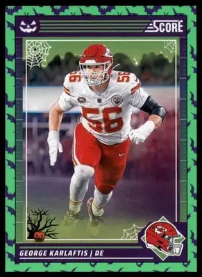 2024 Score-A-Treat - Green Bats Base George Karlaftis Kansas City Chiefs 141 - Football Card Single