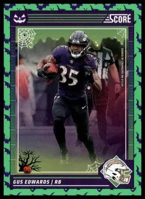 2024 Score-A-Treat - Green Bats Base Gus Edwards Los Angeles Chargers 20 - Football Card Single