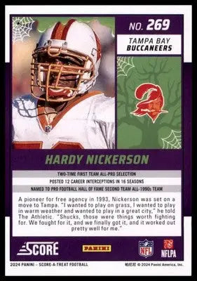 2024 Score-A-Treat - Green Bats Base Hardy Nickerson Tampa Bay Buccaneers 269 - Football Card Single