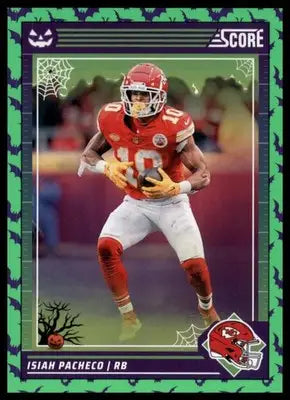 2024 Score-A-Treat - Green Bats Base Isiah Pacheco Kansas City Chiefs 138 - Football Card Single