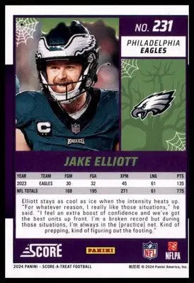 2024 Score-A-Treat - Green Bats Base Jake Elliott Philadelphia Eagles 231 - Football Card Single