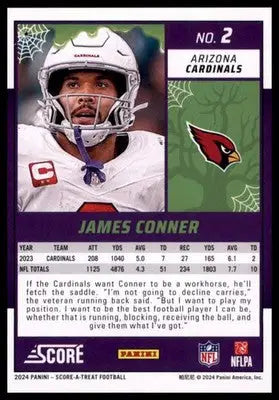 2024 Score-A-Treat - Green Bats Base James Conner Arizona Cardinals 2 - Football Card Single