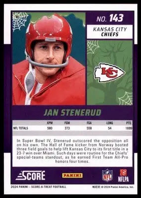 2024 Score-A-Treat - Green Bats Base Jan Stenerud Kansas City Chiefs 143 - Football Card Single