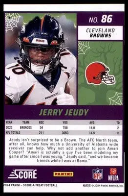 2024 Score-A-Treat - Green Bats Base Jerry Jeudy Cleveland Browns 86
