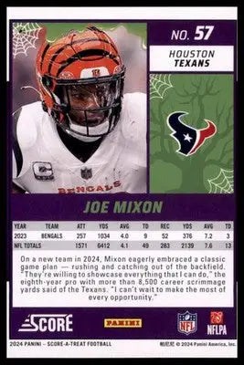 2024 Score-A-Treat - Green Bats Base Joe Mixon Houston Texans 57