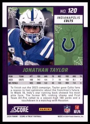 2024 Score-A-Treat - Green Bats Base Jonathan Taylor Indianapolis Colts 120 - Football Card Single