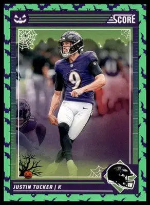 2024 Score-A-Treat - Green Bats Base Justin Tucker Baltimore Ravens 24 - Football Card Single