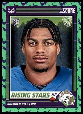 2024 Score-A-Treat - Rising Stars Green Bats Brenden Rice Los Angeles Chargers 6