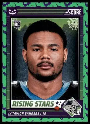 2024 Score-A-Treat Rising Stars Green Bats Jatavion Sanders Carolina Panthers 24 - Football Card Single