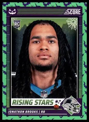 2024 Score-A-Treat Rising Stars Green Bats Jonathon Brooks Carolina Panthers 30 - Football Card Single