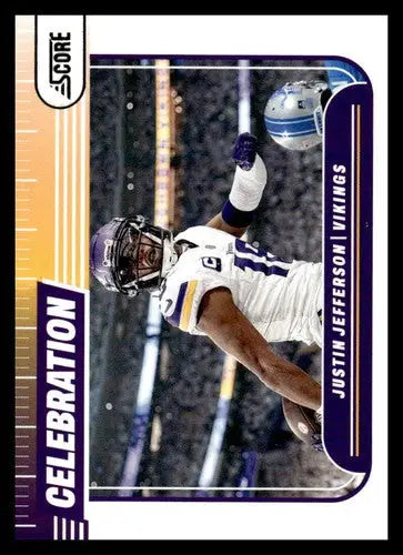 2024 Score Celebration #11 Justin Jefferson NM-MT Vikings ID:75464 - Football Card Single