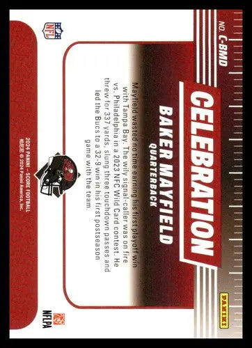 2024 Score Celebration #21 Baker Mayfield NM-MT Buccaneers ID:75470 - Football Card Single