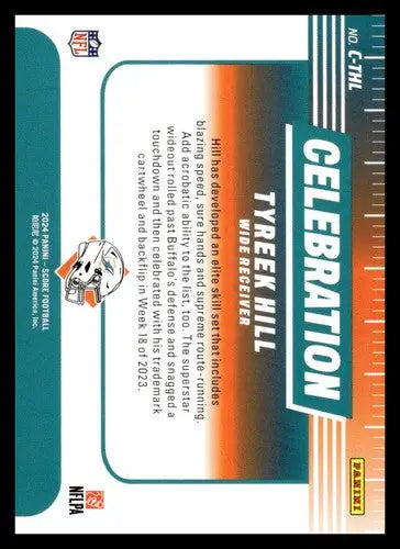 2024 Score Celebration #4 Tyreek Hill NM-MT Dolphins ID:75459 - Football Card Single