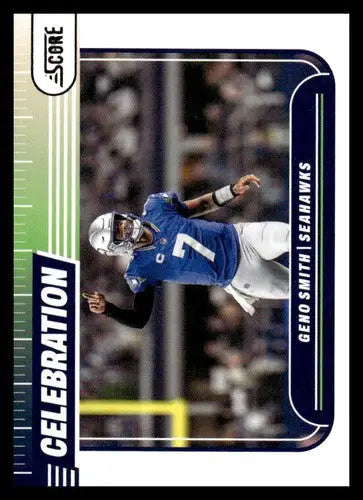 2024 Score Celebration Geno Smith football card with original gloss Seahawks ID 75460