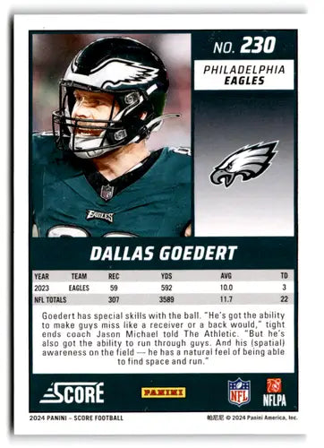 2024 Score Circular #230 Dallas Goedert NM-MT 124/135 Eagles ID:75491 - Football Card Single