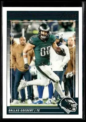 2024 Score Dallas Goedert #230 Green Philadelphia Eagles